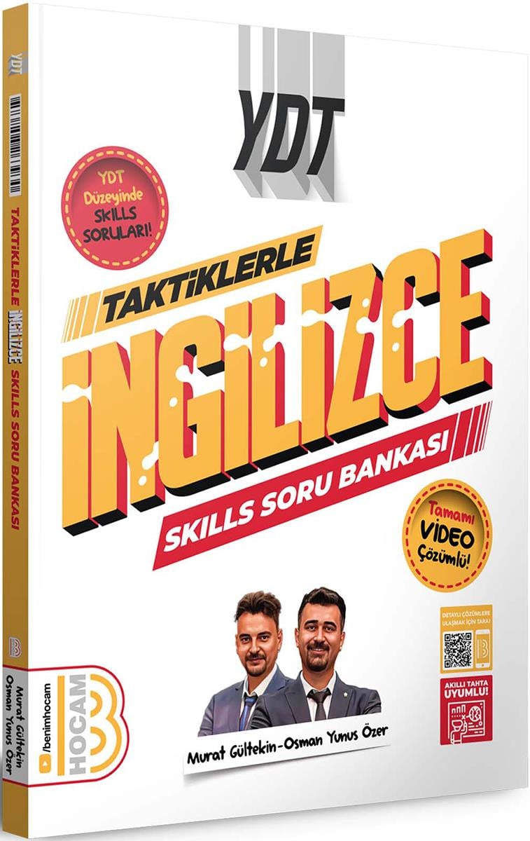Benim Hocam 2024 YDT Taktiklerle İngilizce SKILLS Soru Bankası