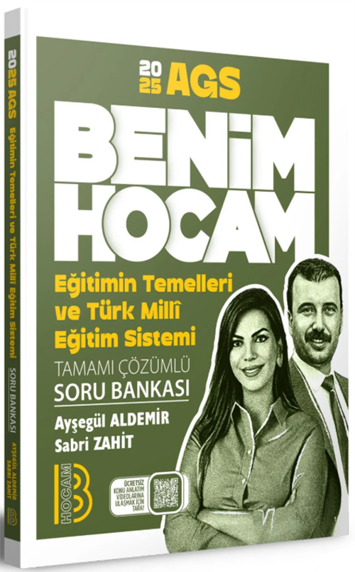 Benim Hocam 2025 Eğitimin Temelleri ve Türk Milli Eğitim Sistemi Tamamı Çözümlü Soru Bankası