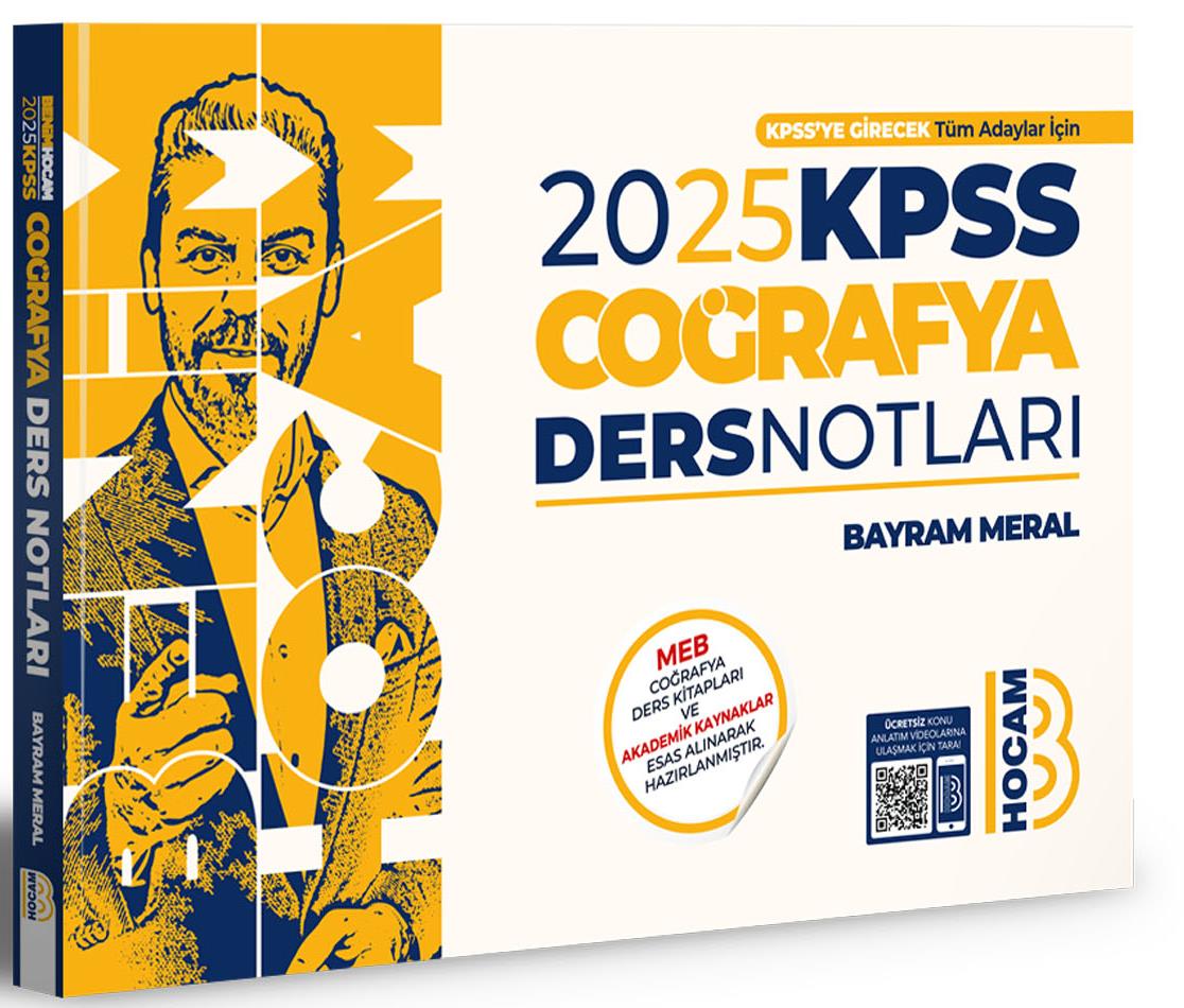 Benim Hocam 2025 KPSS Coğrafya Ders Notları
