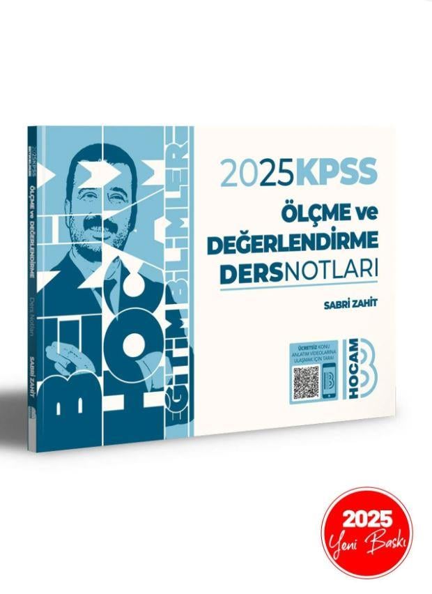 Benim Hocam 2025 KPSS Eğitim Bilimleri Ölçme ve Değerlendirme Ders Notları