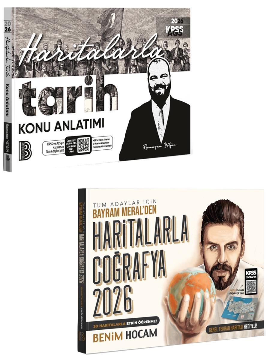 Benim Hocam 2026 KPSS Haritalarla Tarih ve Coğrafya Seti