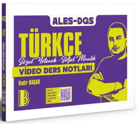 Benim Hocam ALES DGS Türkçe Sözel Yetenek Sözel Mantık Video Ders Notları