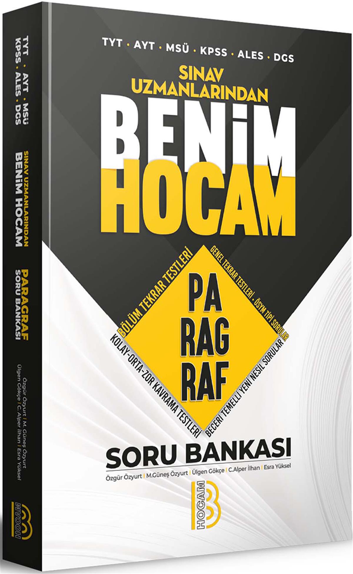 Benim Hocam TYT AYT MSÜ KPSS ALES DGS Sınav Uzmanlarından Paragraf Soru Bankası