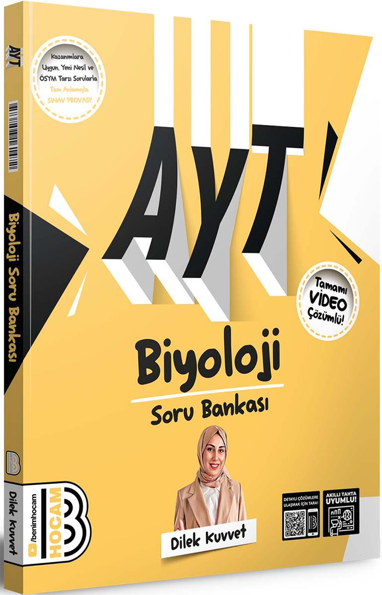 Benim Hocam Yayınları 2024 AYT Biyoloji Tamamı Video Çözümlü Soru Bankası