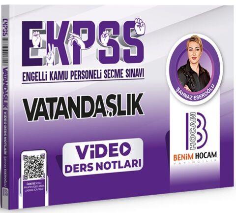 Benim Hocam Yayınları 2024 EKPSS Vatandaşlık Video Ders Notları