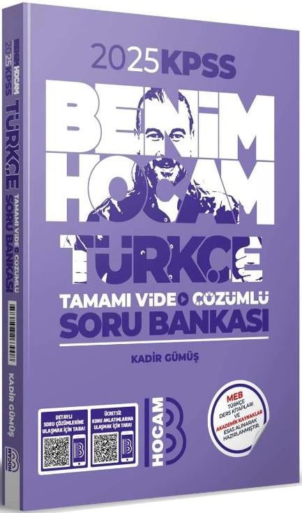 Benim Hocam Yayınları 2024 KPSS Türkçe Tamamı Çözümlü Soru Bankası