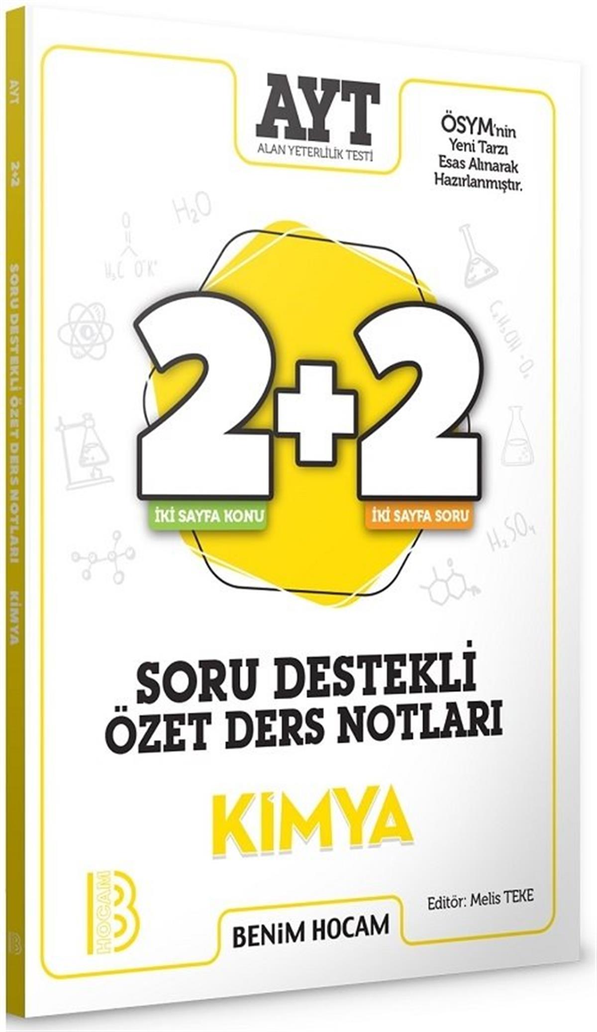 Benim Hocam YKS AYT Kimya 2+2 Soru Destekli Özet Ders Notları