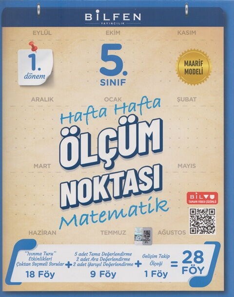 Bilfen Yayıncılık 5. Sınıf Matematik Ölçüm Noktası 1. Dönem