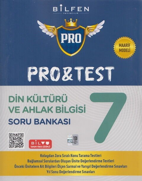 Bilfen Yayıncılık 7. Sınıf Din Kültürü ve Ahlak Bilgisi ProTest Soru Bankası
