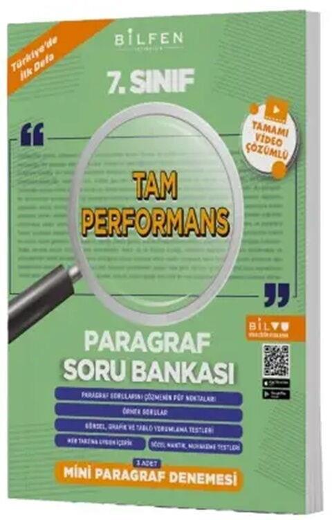 Bilfen Yayıncılık 7. Sınıf Paragraf Tam Performans Soru Bankası