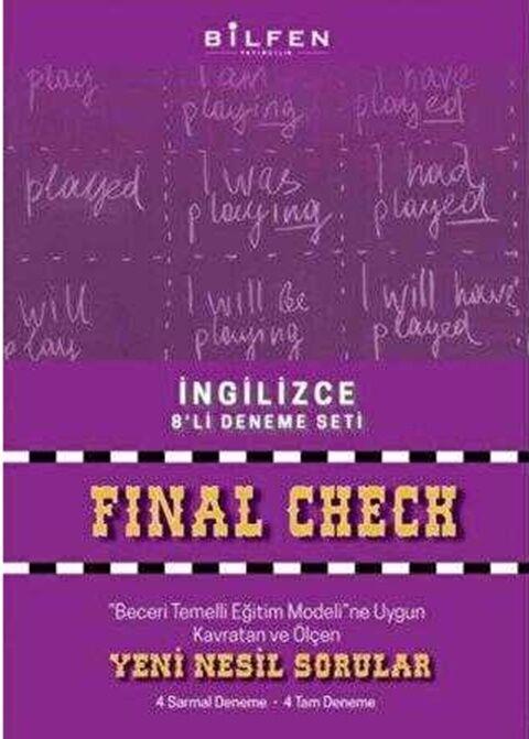 Bilfen Yayıncılık 8. Sınıf İngilizce Final Check 8 li Deneme Seti