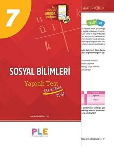 Birey PLE 7. Sınıf Sosyal Bilgiler Yaprak Testi