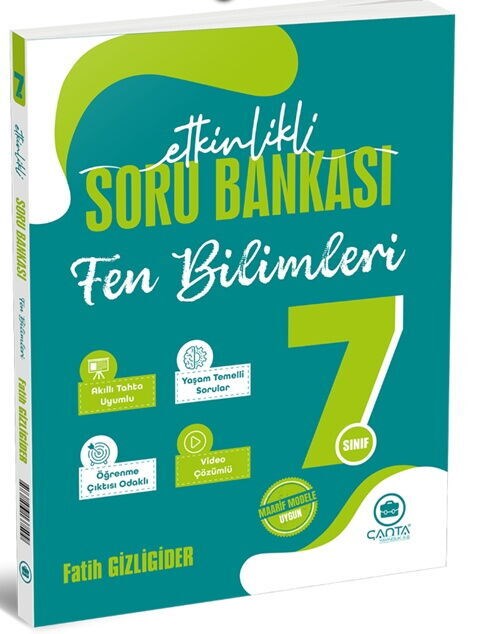 Çanta Yayınları 7. Sınıf Fen Bilimleri Etkinlikli Kazanım Sıralı Soru Bankası
