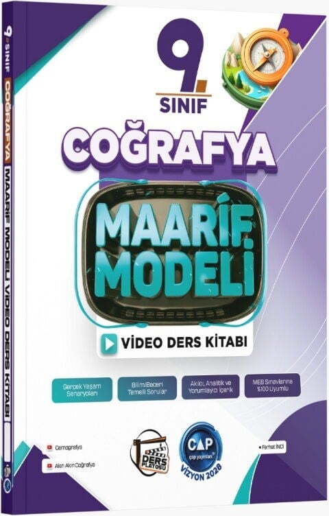 Çap Yayınları 9. Sınıf Coğrafya Maarif Video Ders Kitabı