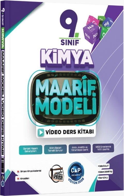 Çap Yayınları 9. Sınıf Kimya Maarif Video Ders Kitabı