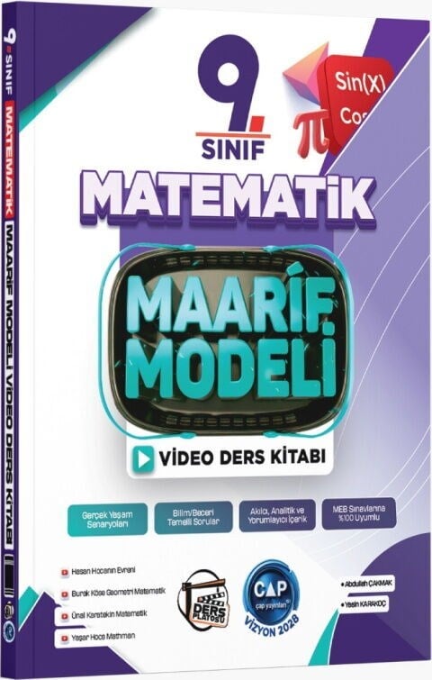Çap Yayınları 9. Sınıf Matematik Maarif Video Ders Kitabı