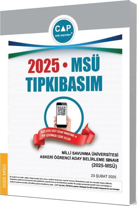 Çap Yayınları Üniversiteye Hazırlık MSÜ 2025 Tıpkı Basım