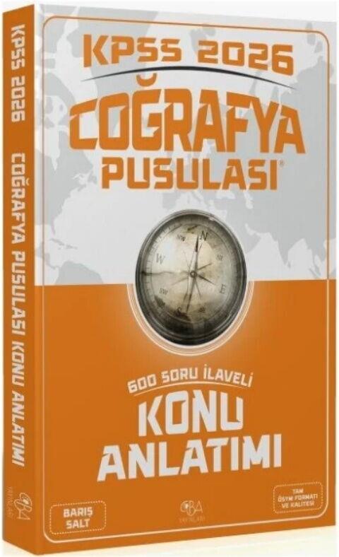 CBA Yayınları 2026 KPSS Coğrafya Pusulası Konu Anlatımı