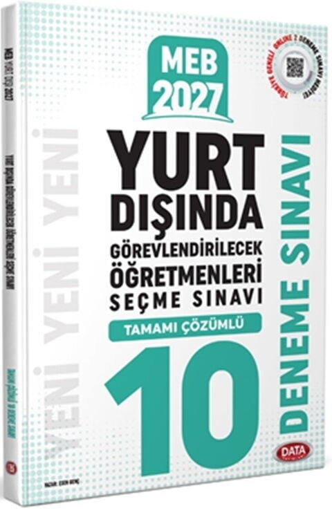 Data 2027 MEB Yurt Dışında Görevlendirilecek Öğretmenleri Seçme Sınavı Tamamı Çözümlü 10 Deneme Sınavı