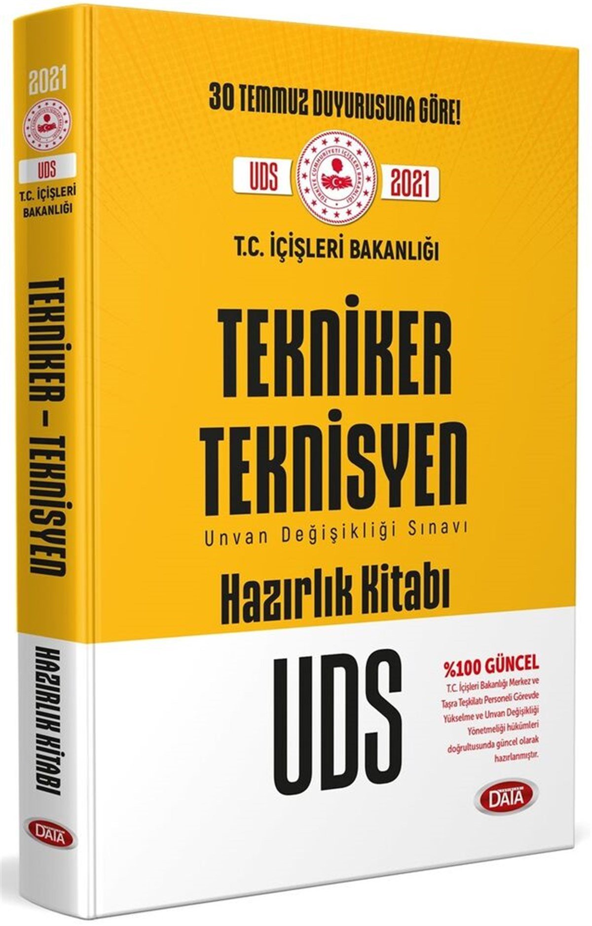Data Yayınları 2021 UDS T. C. İçişleri Bakanlığı Tekniker Teknisyen Hazırlık Kitabı