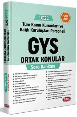 Data Yayınları 2023 GYS Tüm Kamu Kurumları için Ortak Konular Soru Bankası
