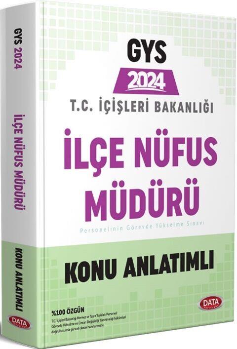 Data Yayınları 2024 GYS İçişleri Bakanlığı İlçe Nüfus Müdürü Konu Anlatımlı