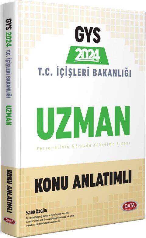 Data Yayınları 2024 GYS İçişleri Bakanlığı Uzman Konu Anlatımlı