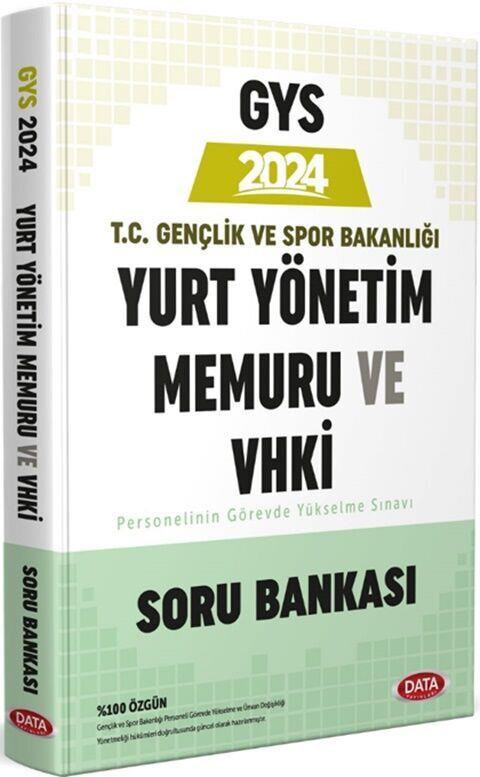 Data Yayınları 2024 GYS T.C Gençlik Ve Spor Bakanlığı Yurt Yönetim Memuru ve VHKİ Soru Bankası