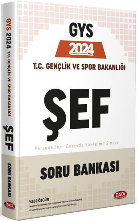 Data Yayınları 2024 GYS T.C Gençlik Ve Spor Bakanlığı Şef Soru Bankası