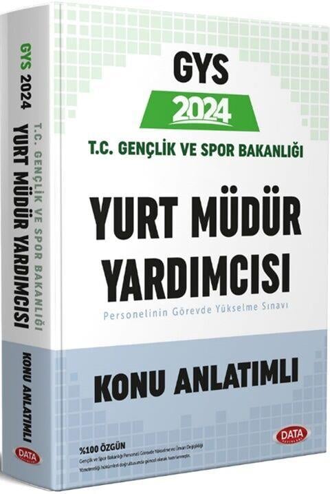 Data Yayınları 2024 GYS T.C Gençlik Ve Spor Bakanlığı Yurt Müdür Yardımcısı Konu Anlatımlı