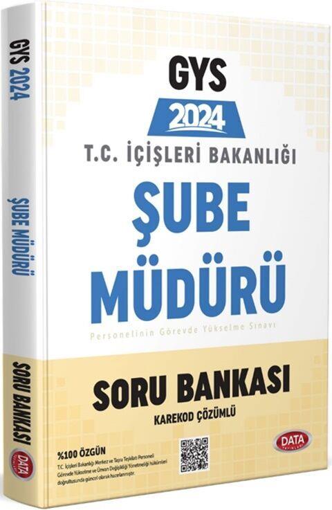 Data Yayınları 2024 GYS T.C. İçişleri Bakanlığı Şube Müdür Soru Bankası Karekod Çözümlü