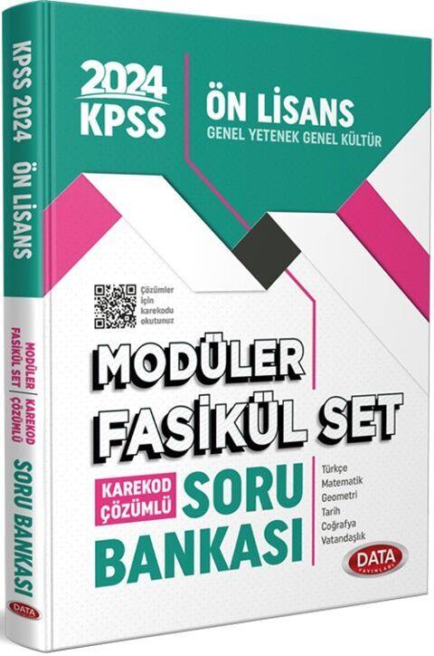 Data Yayınları 2024 KPSS Ön Lisans Soru Bankası Modüler Fasikül Set Karekod Çözümlü