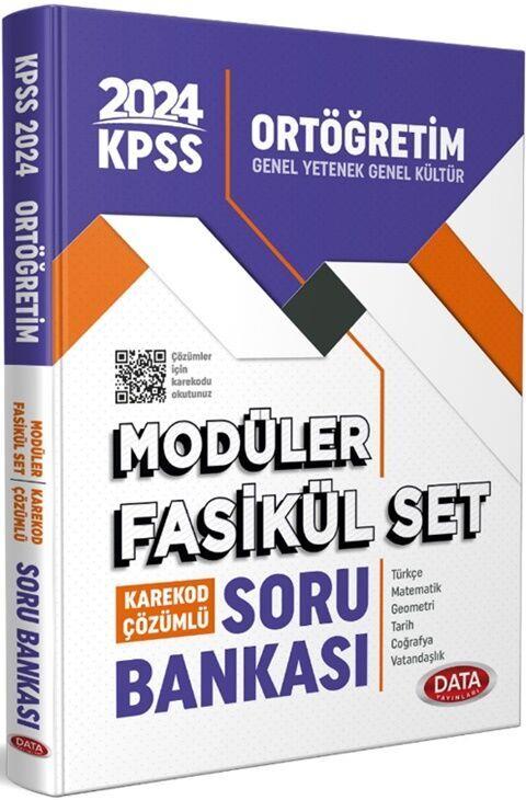 Data Yayınları 2024 KPSS Ortaöğretim Soru Bankası Modüler Fasikül Set Karekod Çözümlü