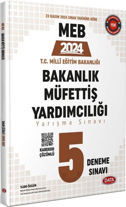Data Yayınları 2024 MEB Bakanlık Müfettiş Yardımcılığı 5 Deneme Sınavı