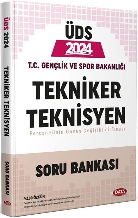Data Yayınları 2024 ÜDS T.C Gençlik Ve Spor Bakanlığı Tekniker Teknisyen Soru Bankası