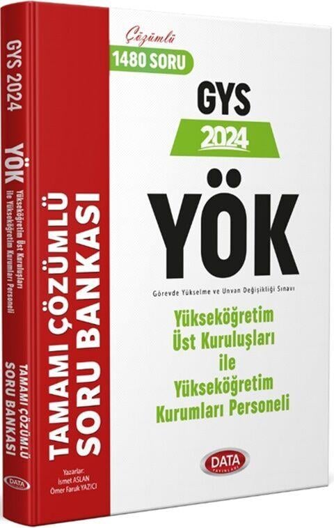 Data Yayınları 2024 YÖK Üst Kuruluşları İle YÖK Personeli GYS Tamamı Çözümlü Soru Bankası
