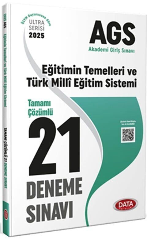 Data Yayınları 2025 AGS Eğitimin Temelleri ve Türk Milli Eğitim Sistemi Tamamı Çözümlü 21 Deneme