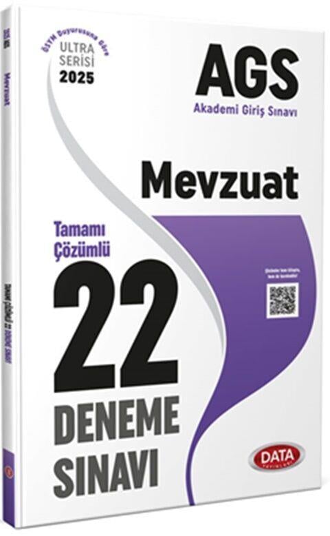 Data Yayınları 2025 AGS Sözel Yetenek Tamamı Çözümlü 20 Deneme Sınavı