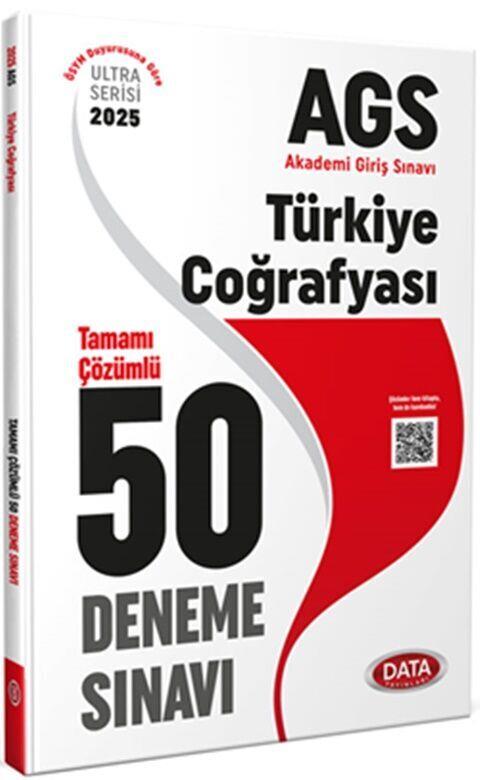 Data Yayınları 2025 AGS Türkiye Coğrafyası Tamamı Çözümlü 50 Deneme Sınavı