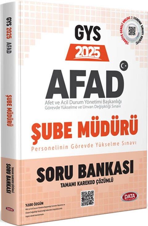 Data Yayınları 2025 GYS AFAD Şube Müdürü Soru Bankası