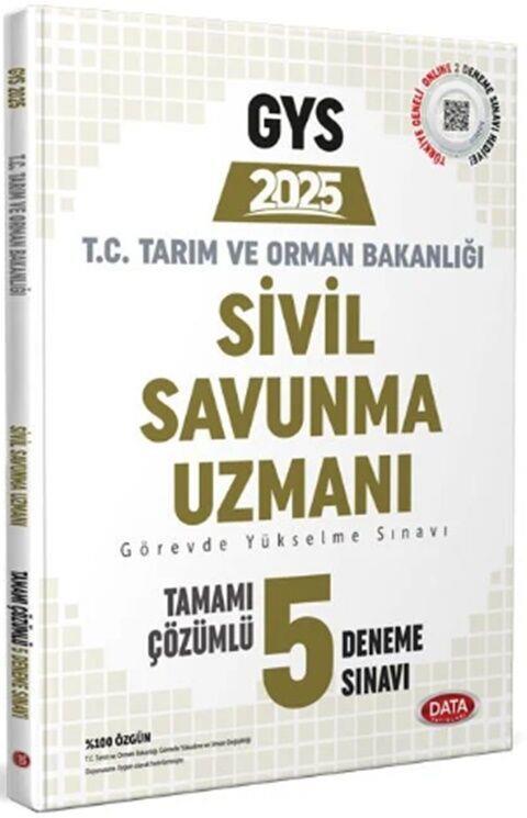 Data Yayınları 2025 GYS Tarım ve Orman Bakanlığı Sivil Savunma Tamamı Çözümlü 5 Deneme Sınavı
