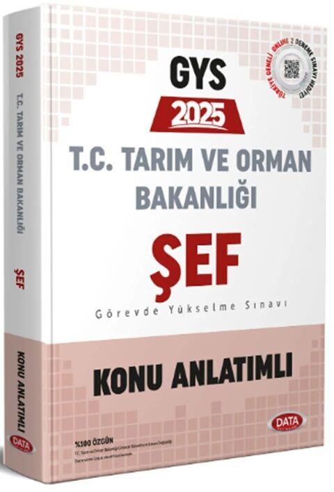 Data Yayınları 2025 GYS Tarım ve Orman Bakanlığı Şef Konu Anlatımlı