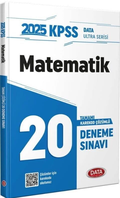 Data Yayınları 2025 KPSS Ultra Serisi Matematik 20 Deneme Sınavı