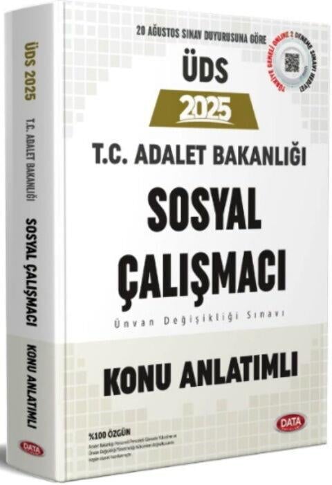 Data Yayınları 2025 ÜDS Adalet Bakanlığı Sosyal Çalışmacı Konu Anlatımlı