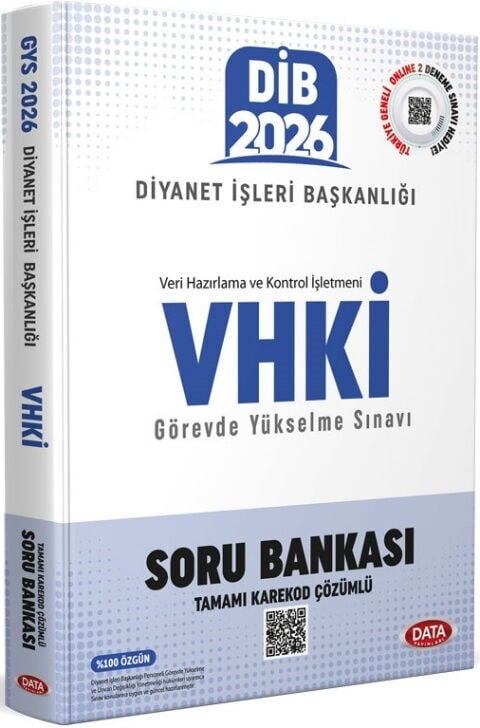 Data Yayınları 2026 Diyanet İşleri Başkanlığı VHKİ Görevde Yükselme Sınavı Soru Bankası