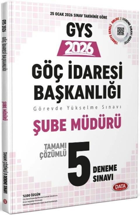 Data Yayınları 2026 GYS Göç İdaresi Başkanlığı Şube Müdürlüğü Tamamı Çözümlü 5 Deneme