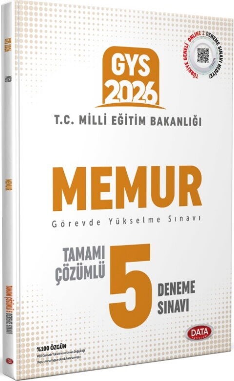 Data Yayınları 2026 GYS Milli Eğitim Bakanlığı Memur 5 Deneme