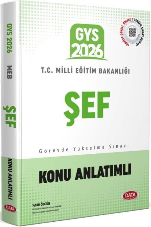 Data Yayınları 2026 GYS Milli Eğitim Bakanlığı Şef Konu Anlatımlı