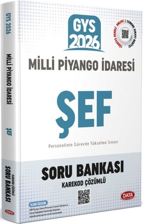 Data Yayınları 2026 GYS Milli Piyango İdaresi Şef Soru Bankası