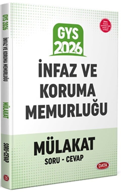 Data Yayınları 2026 İnfaz ve Koruma Memurluğu Mülakat Sınavı Soru Cevap